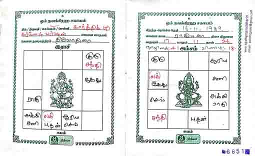பதிக்கப்பட்ட ஜாதக பலன்